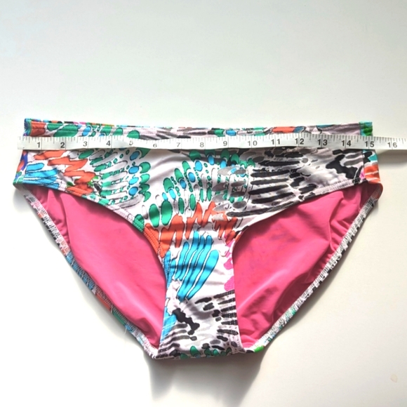 NWT Freya Hipster Brief Full Coverage Bathing Suit Colorful Bikini Bottom Large - Picture 7 of 8